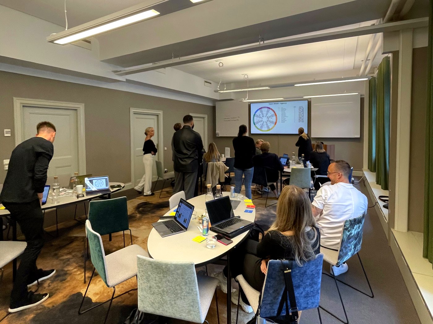 A manager development session in progress