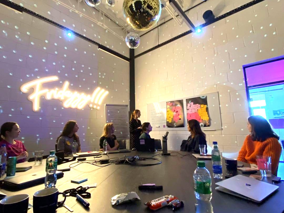 A team session at an offsite venue